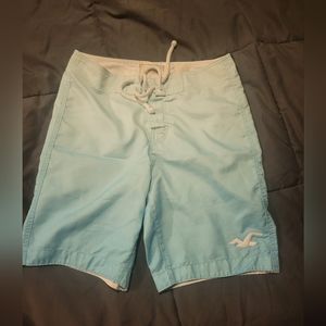 Hollister blue ombre board shorts M